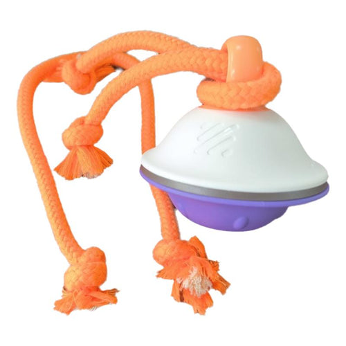 Automatic Moving & Rolling Interactive Toy, Ball with Rope for Boredom Relief in Small and Medium Dogs and Cats.