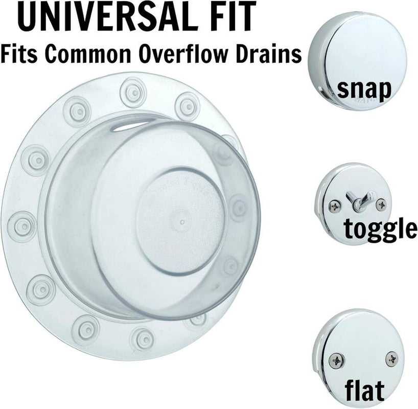 Bottomless Bath | Overflow Drain Cover for Tub | Best Gifts for Mom, Spa & Bath Accessories | Drain Block, Water Stopper Plug