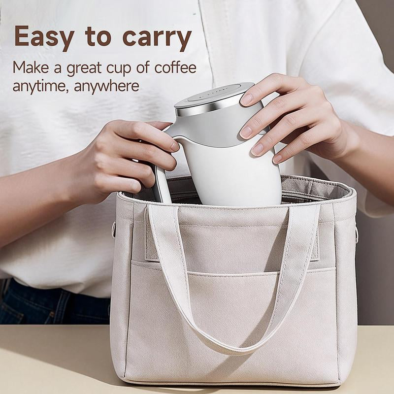 Rechargeable Self Stirring Mug - Magnetic Electric Auto Mixing Stainless Steel Cup for Office/Kitchen/Travel/Home Coffee/Tea/Hot Chocolate/Milk-430 Ml/14.5 Oz