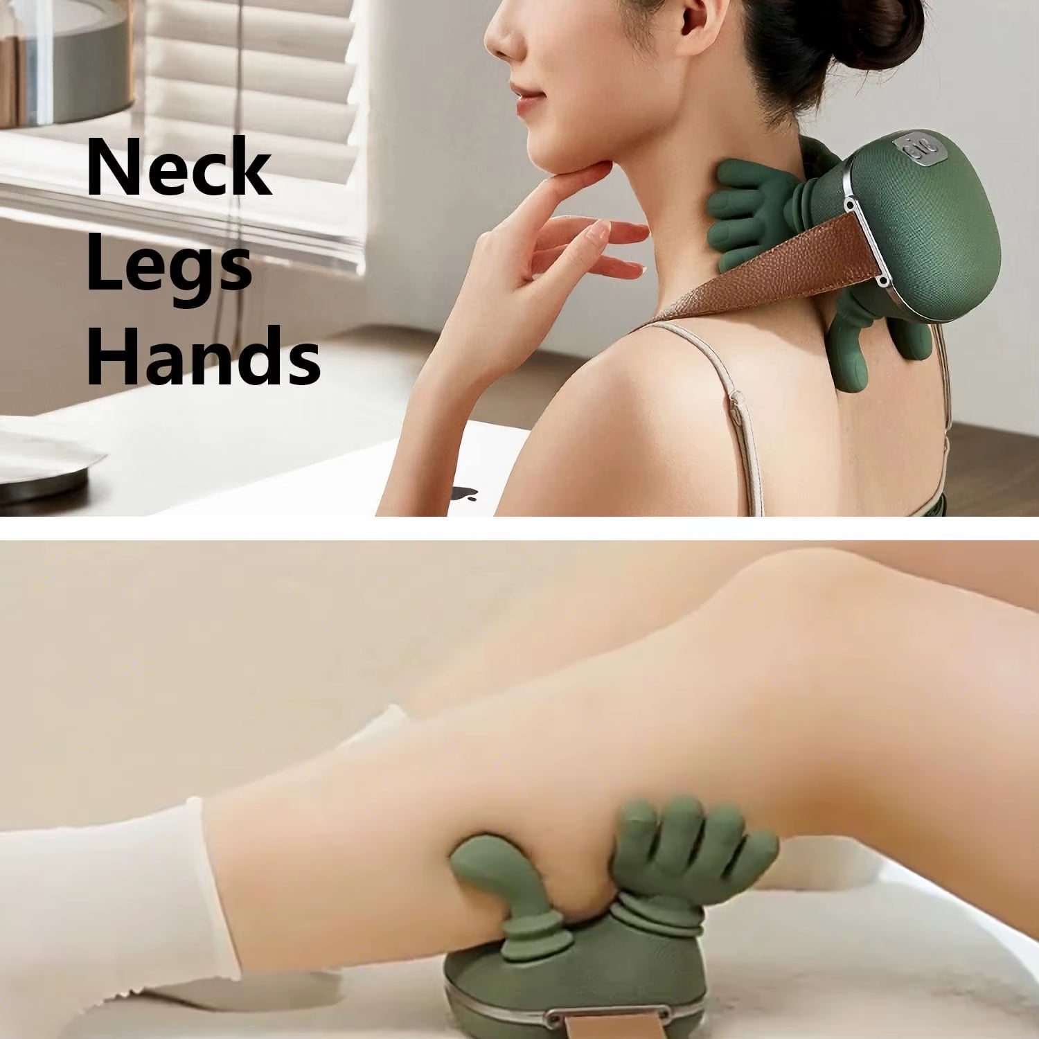 Neck Shoulder Massager Deep Tissue Shiatsu Back Cervical Massage Machine Bionic Fatigue Relief Relax Muscle ﻿3-Level