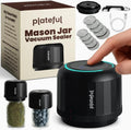Electric Mason Jar Vacuum Sealer Kit | Includes Lids Opener & Charger | Fits Wide and Regular Mouth Jars, Portable Jar Vacuum Sealer for Canning & Food Storage