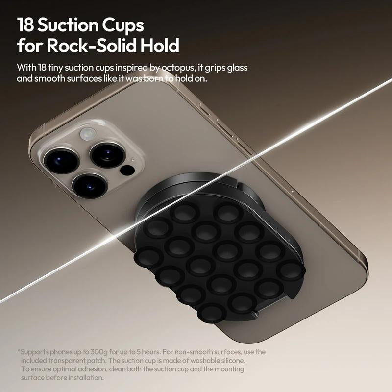 Ulanzi MA39 Maglock Suction Cup Phone Mount Desktop Stand for Iphone 17 16 15 14 with Suction Bottom for Wall Glass