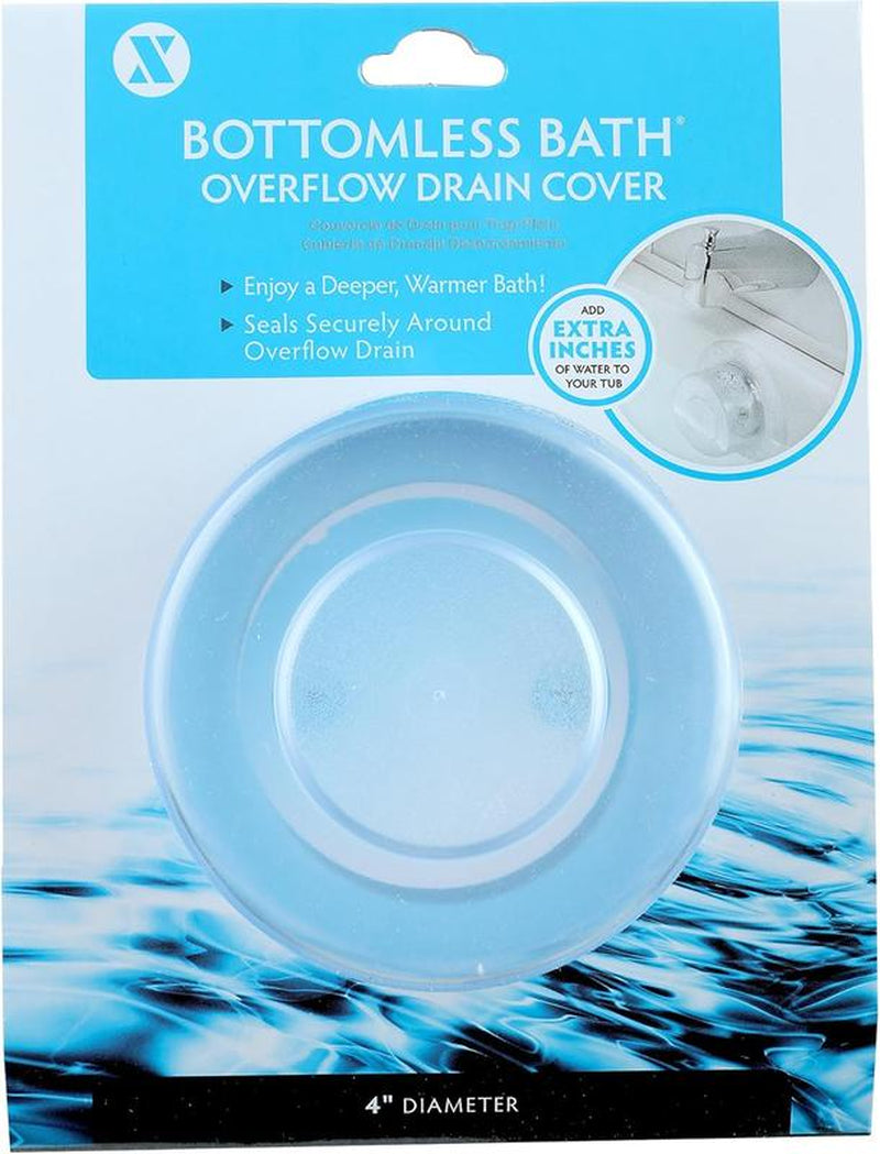 Bottomless Bath | Overflow Drain Cover for Tub | Best Gifts for Mom, Spa & Bath Accessories | Drain Block, Water Stopper Plug