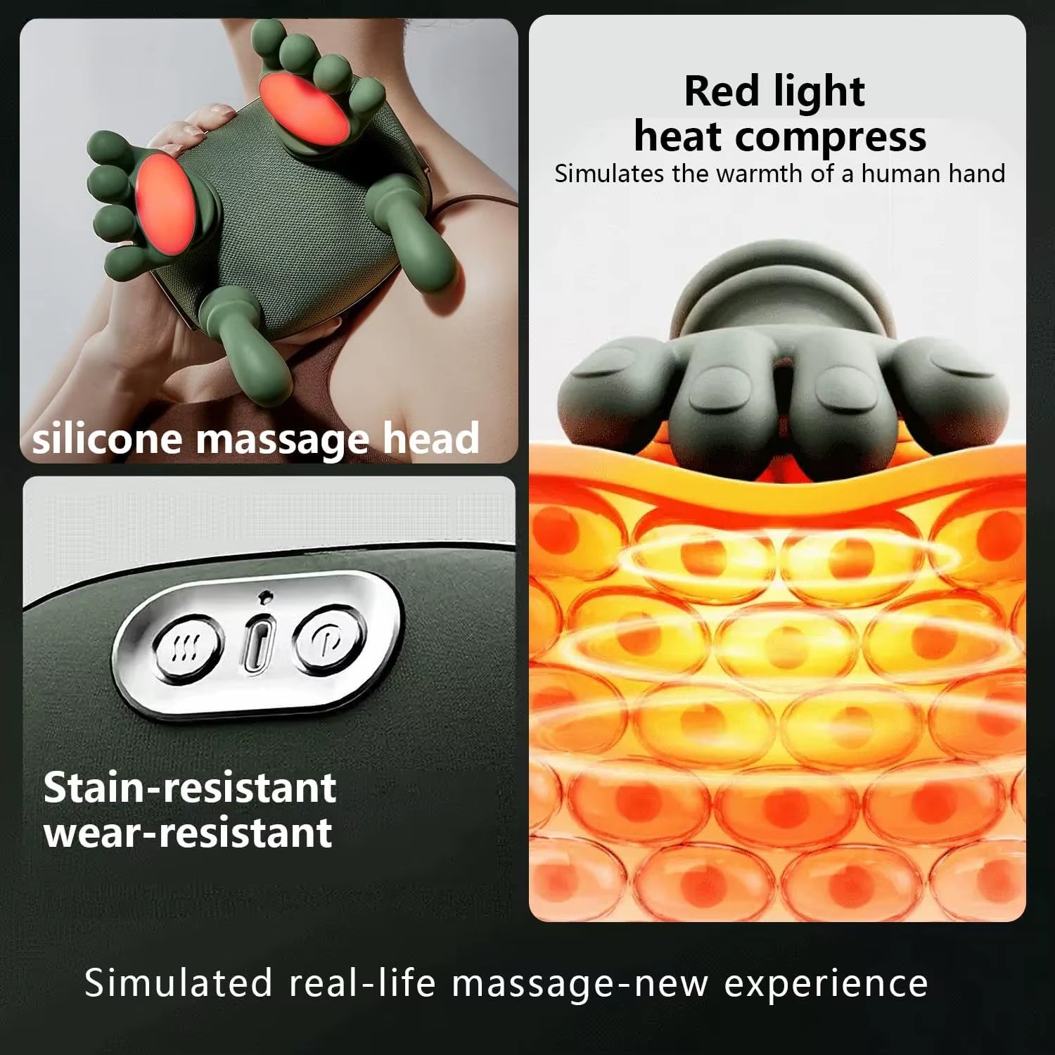 Neck Shoulder Massager Deep Tissue Shiatsu Back Cervical Massage Machine Bionic Fatigue Relief Relax Muscle ﻿3-Level